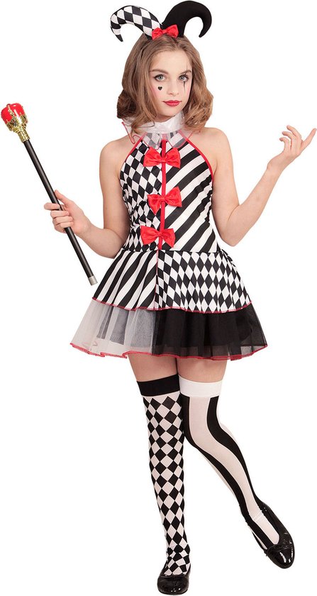 Costume Arlecchina (Vestito, Mini Cappello) (158 Cm / 11-13 Years)