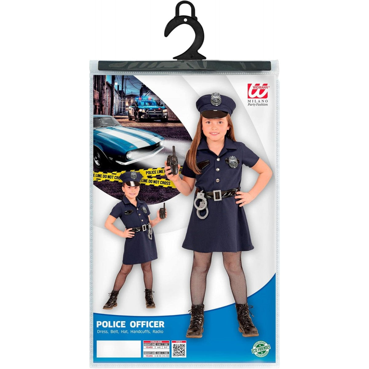 Costume Di Carnevale Poliziotta   4-5 Anni