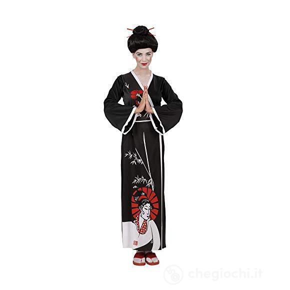 costume GEISHA (kimono, cintura, bacchette) M