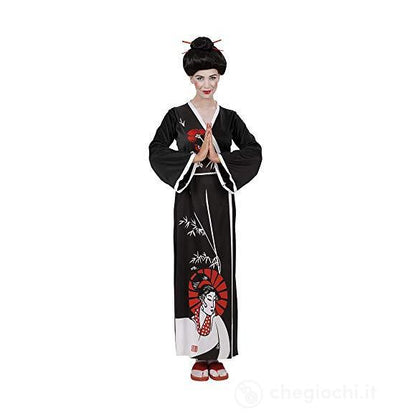 costume GEISHA (kimono, cintura, bacchette) M
