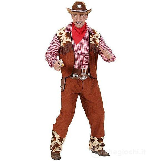COWBOY (camicia, gilet, pantaloni, cintura, bandana) L