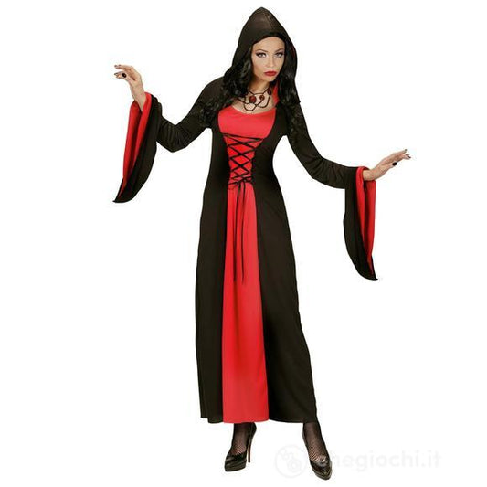 COSTUME DAMA GOTICA (tunica con cappuccio) M