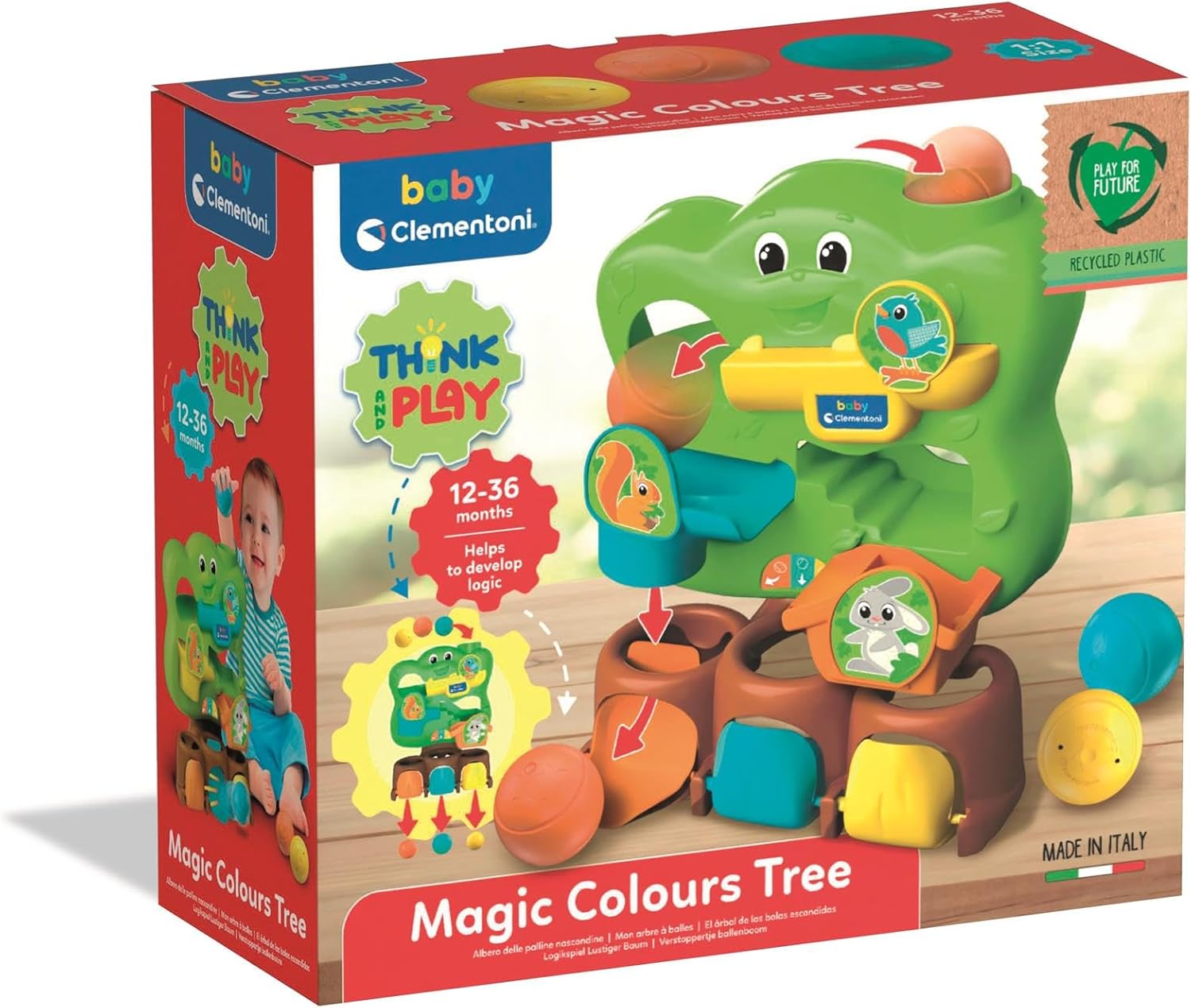 Clementoni Baby Magic Colours Tree, Albero Delle Palline