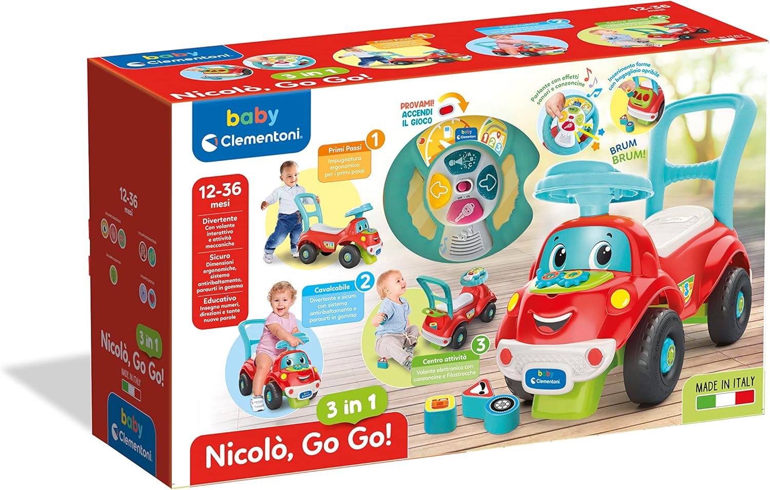 Baby Clementoni - Nicolò Go Go 3 In 1