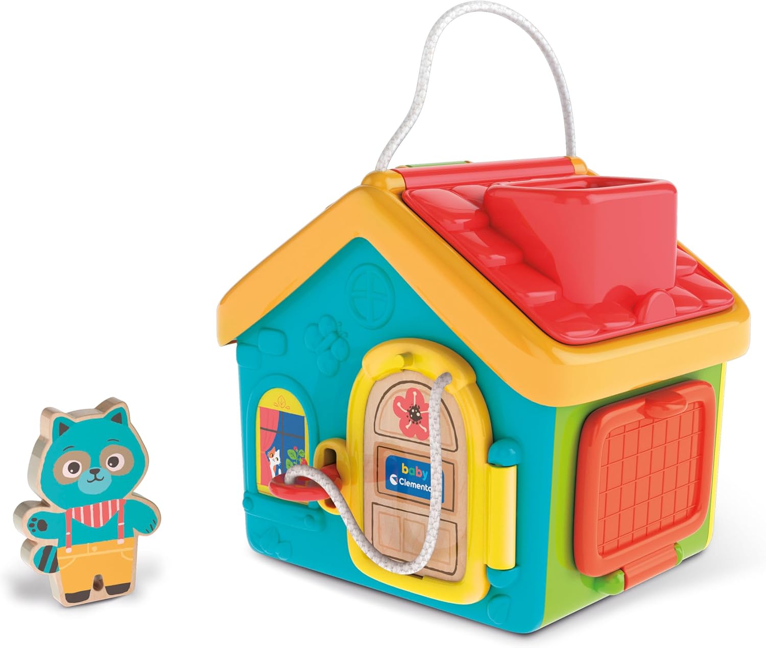 Baby Clementoni - Baby House Montessori Lock & Key, Casetta Attività