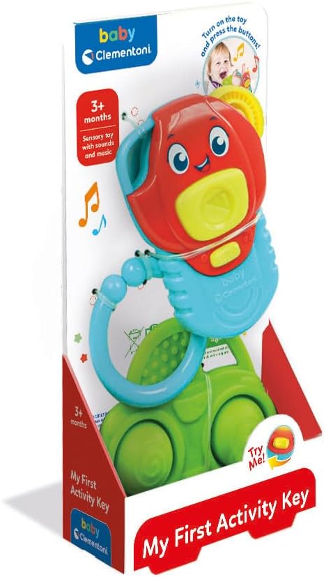Clementoni - Gioco Musicale Neonato, My First Activity Key