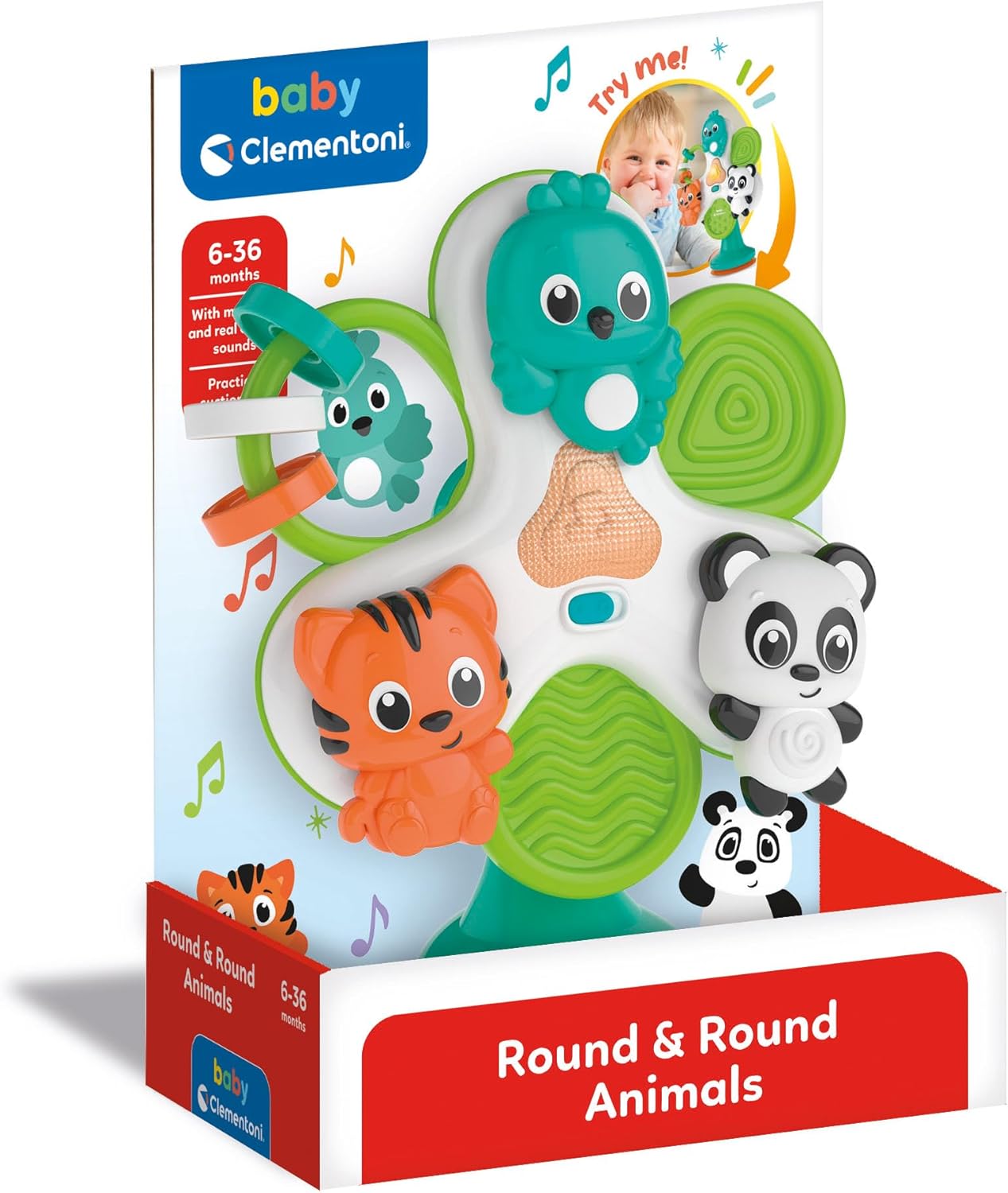 Clementoni - Gioco Con Ventosa Per Seggiolone