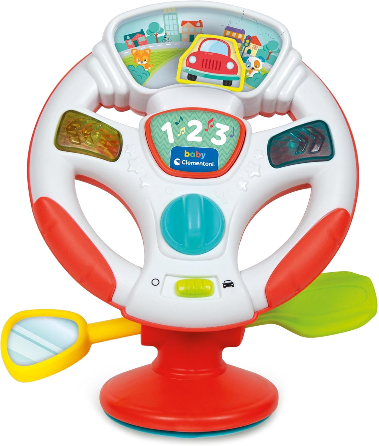 Clementoni - Volante Giocattolo Per Bambini, Gira E Guida Volante Attività
