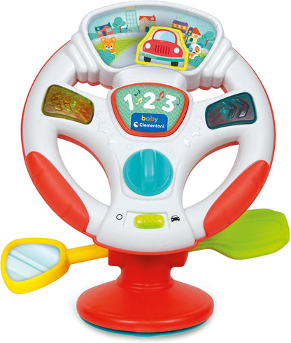 Clementoni - Volante Giocattolo Per Bambini, Gira E Guida Volante Attività