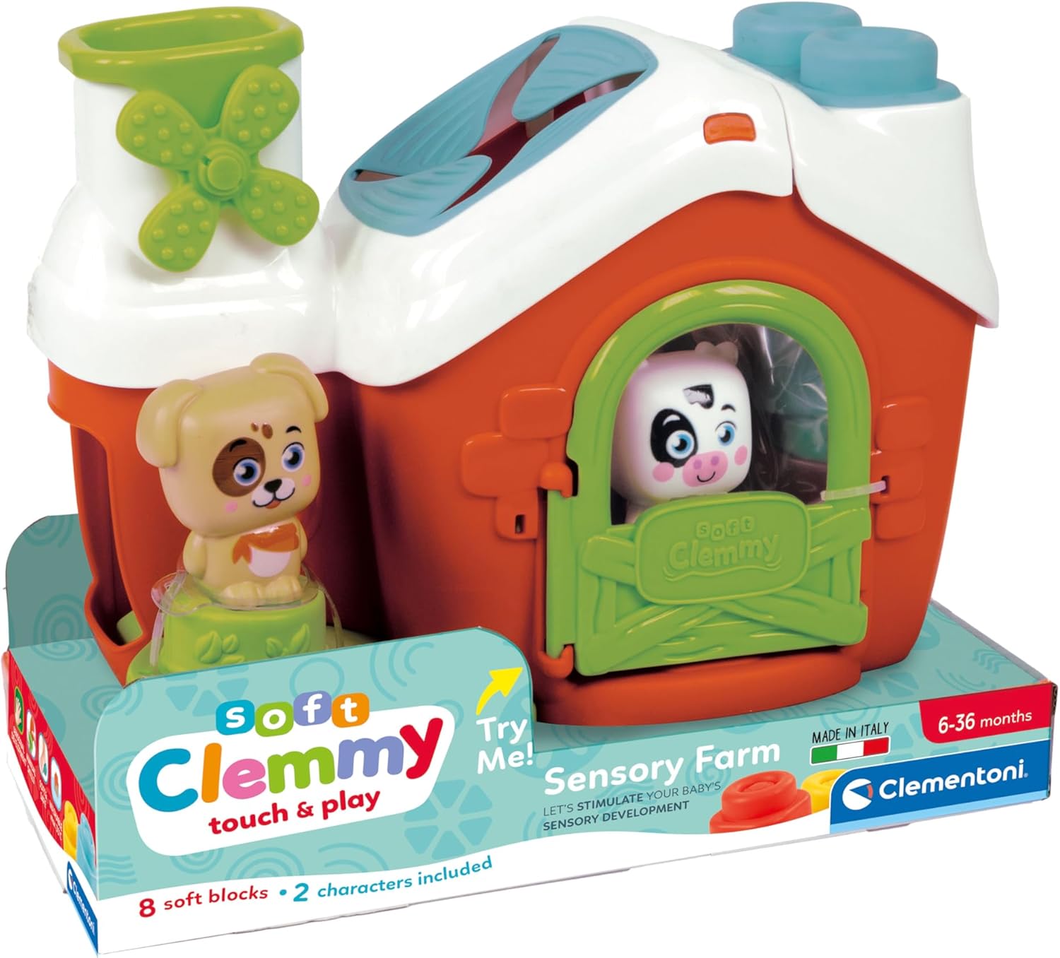 Clementoni Soft Clemmy - Touch & Play, Fattoria Sensoriale