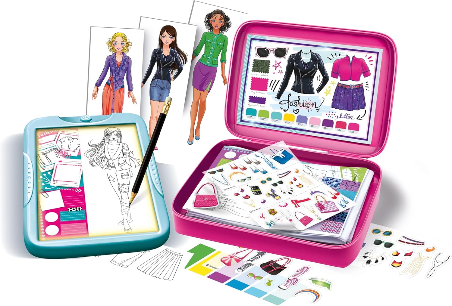 Clementoni Idea - Fashion Designer, Lavagna Luminosa Creativa