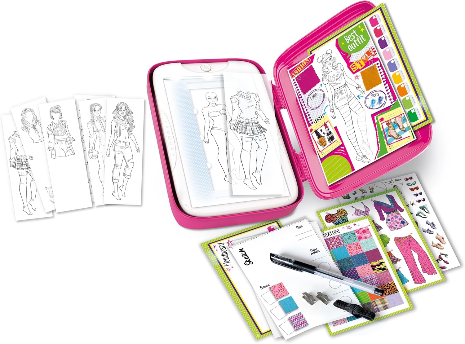 Clementoni Idea - Fashion Designer, Lavagna Luminosa Creativa