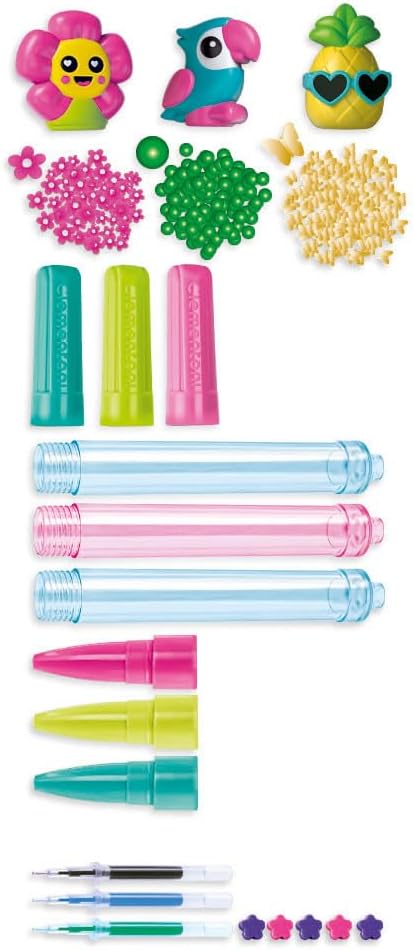 Clementoni- Idea-Create Your Penso: Tropical-Gioco Creativo Per Realizzare Colorate, Laboratorio