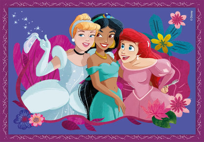 Clementoni - 21517 - Supercolor Puzzle - Disney Princess - 4 Puzzle