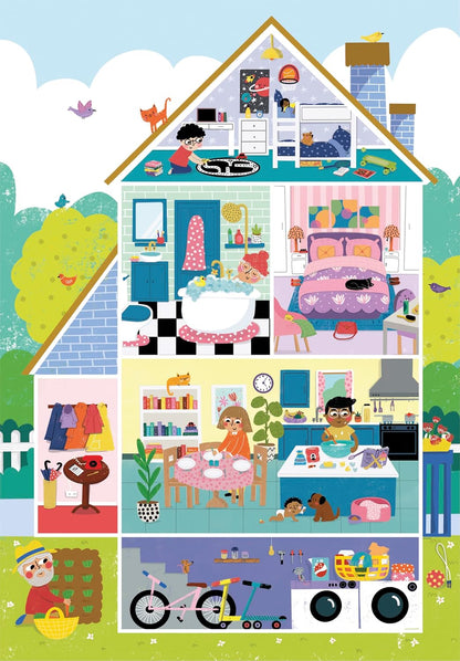 Clementoni - 23775 - Supercolor Puzzle - Home Sweet Home - 104 Pezzi