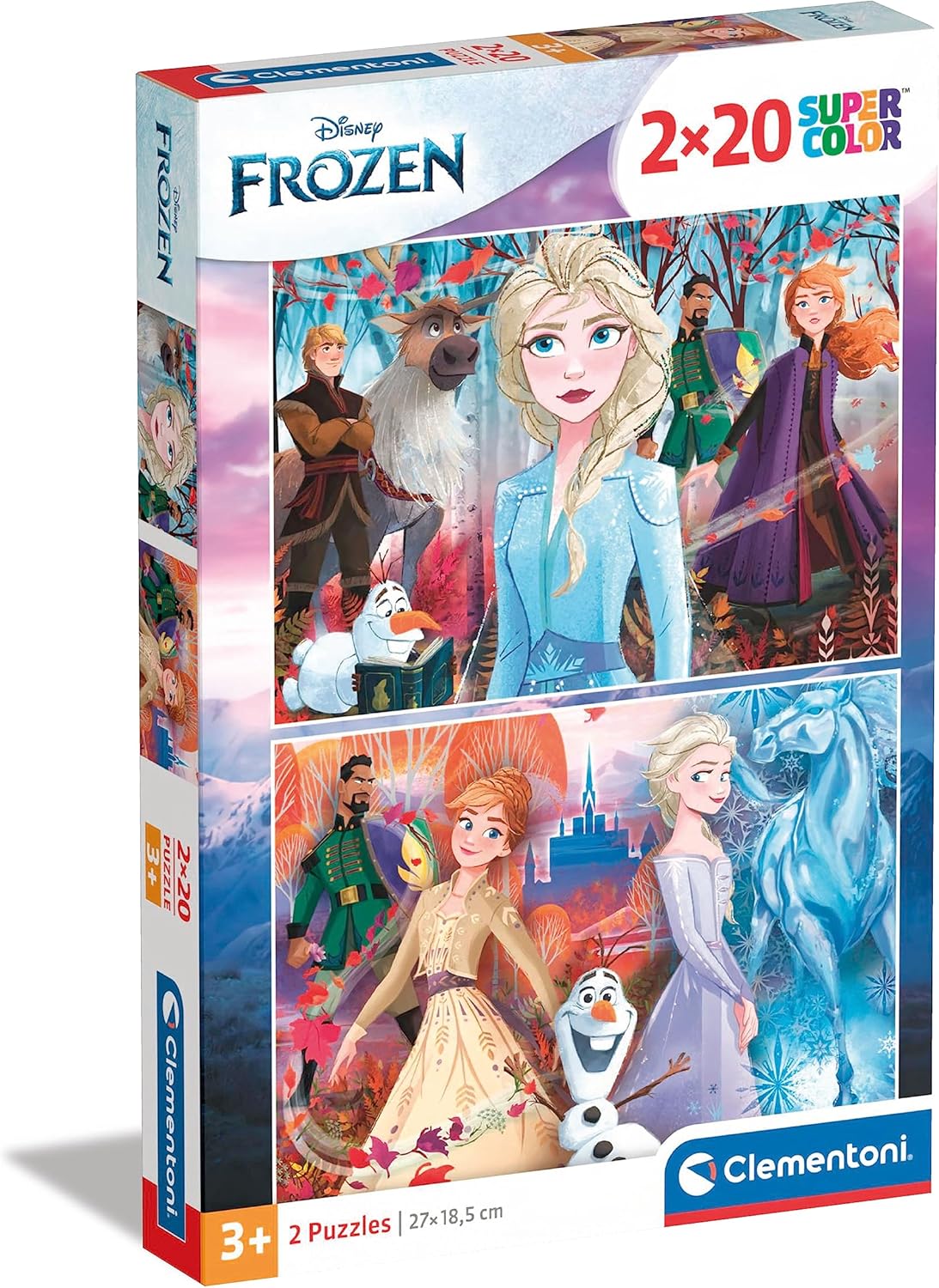 Clementoni-24759-Supercolor Disney Frozen 2-2x20 Pezzi
