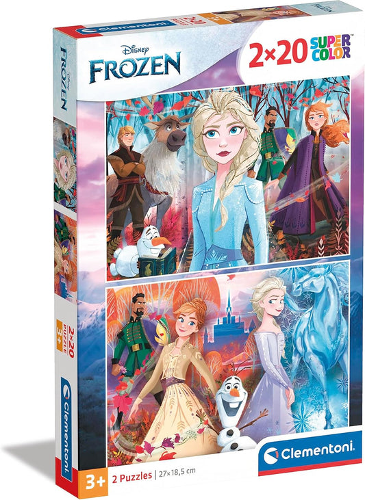 Clementoni-24759-Supercolor Disney Frozen 2-2x20 Pezzi
