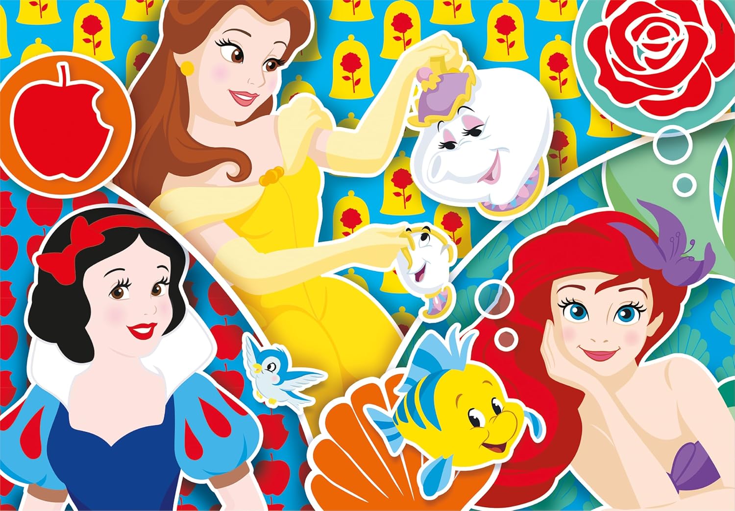 Clementoni - 24766 - Supercolor Puzzle - Disney Princess - 2 X 20 Pezzi