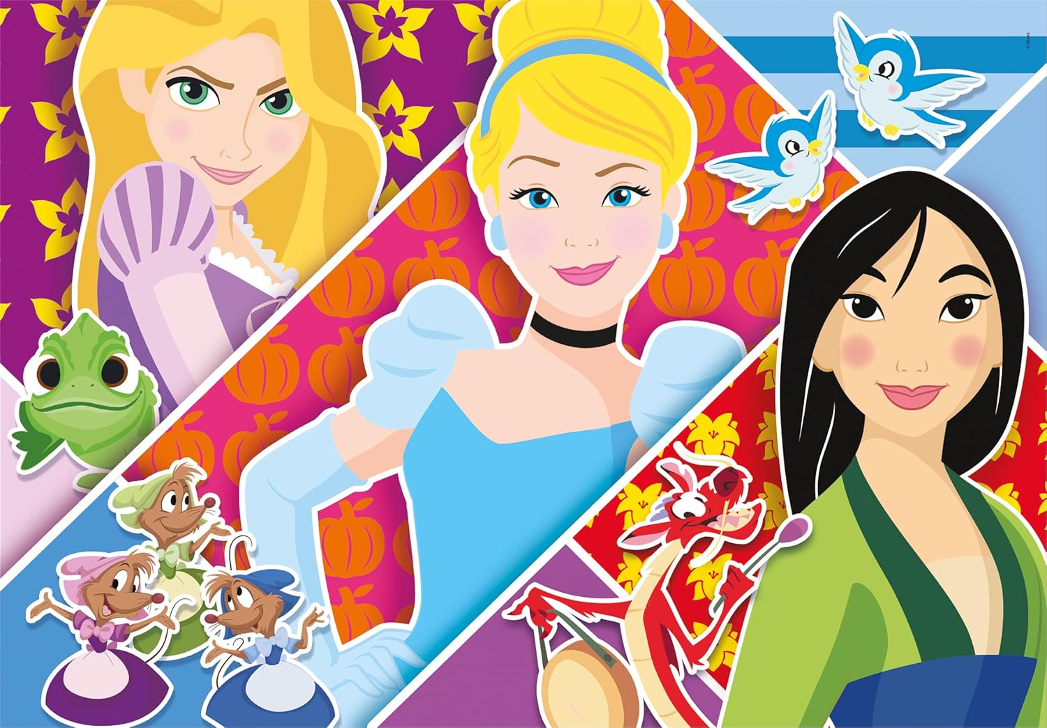 Clementoni - 24766 - Supercolor Puzzle - Disney Princess - 2 X 20 Pezzi
