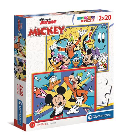 Clementoni Pzl 2x20 Pz - Mickey 3 anni +