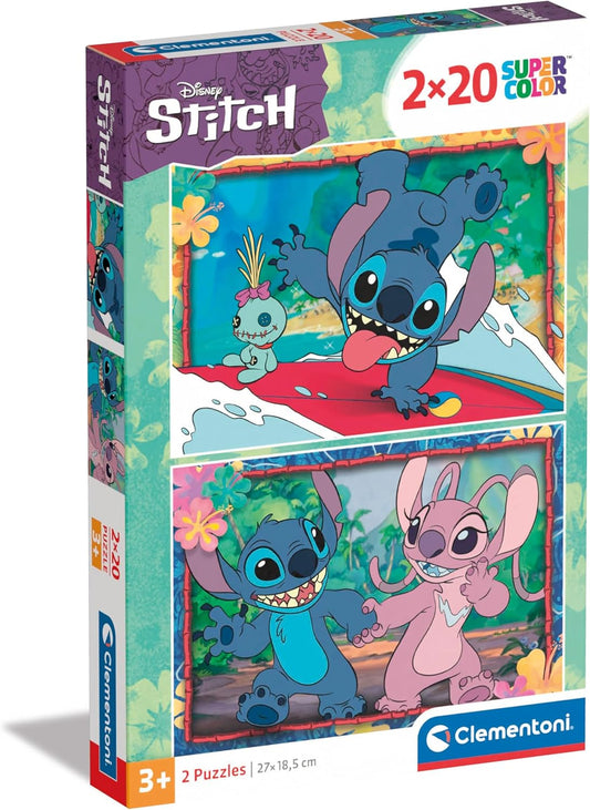 Clementoni- Disney Stitch Supercolor Stitch-2x20