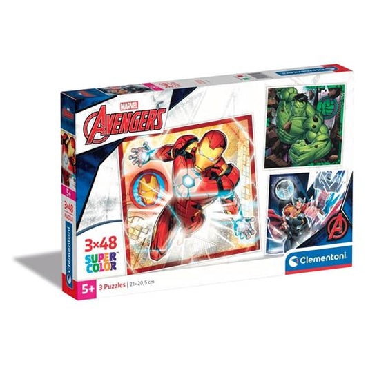 Clementoni Puzzle  3x48 Square Marvel Avenger