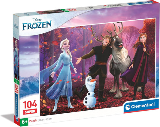 Clementoni - 25771 - Supercolor Puzzle - Disney Frozen - 104 Pezzi
