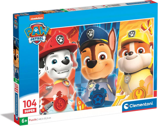 Clementoni - 25780 - Supercolor Puzzle - Paw Patrol - 104 Pezzi