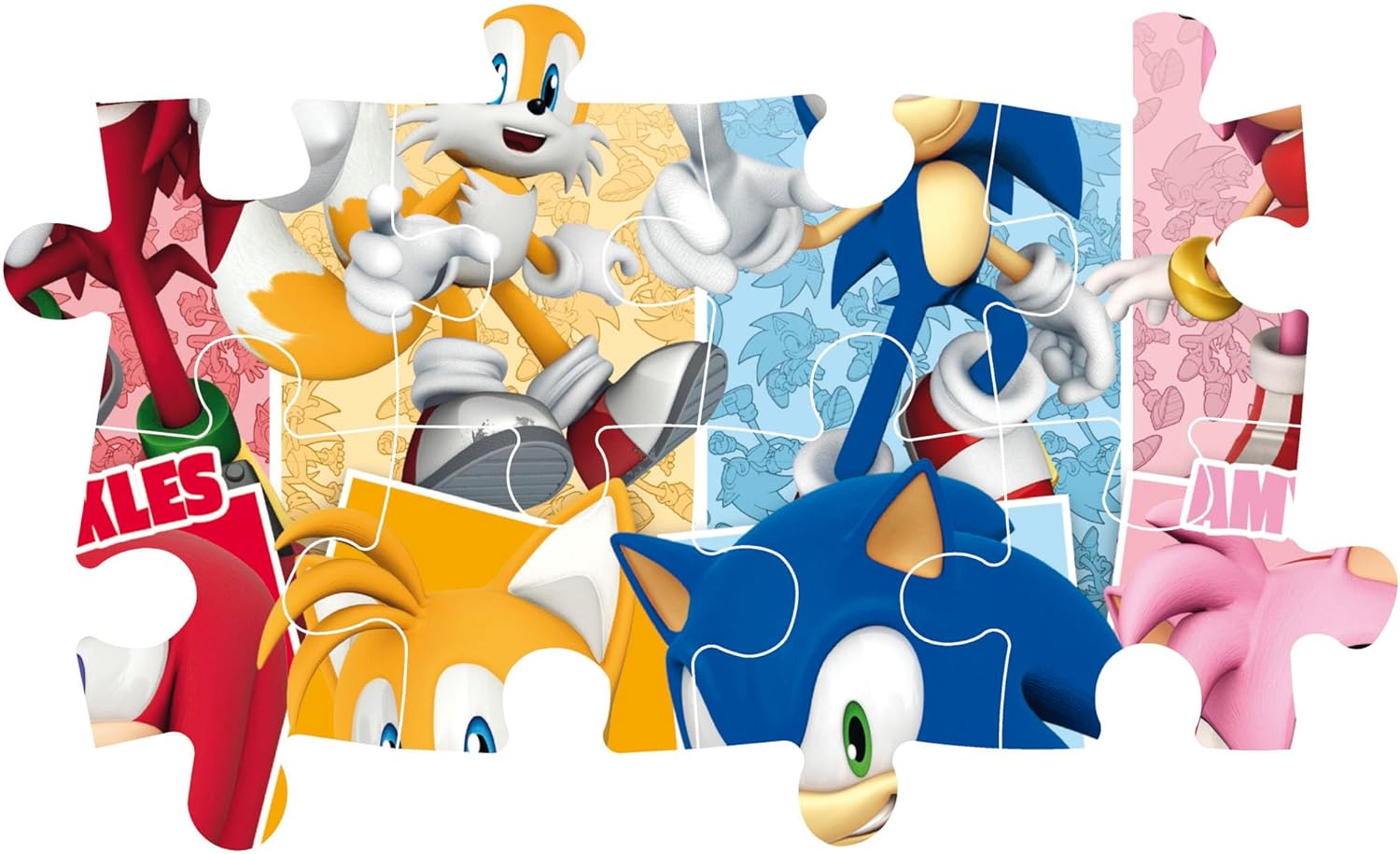 Clementoni - Puzzle 60 Pezzi Supercolor, Cartone Sonic