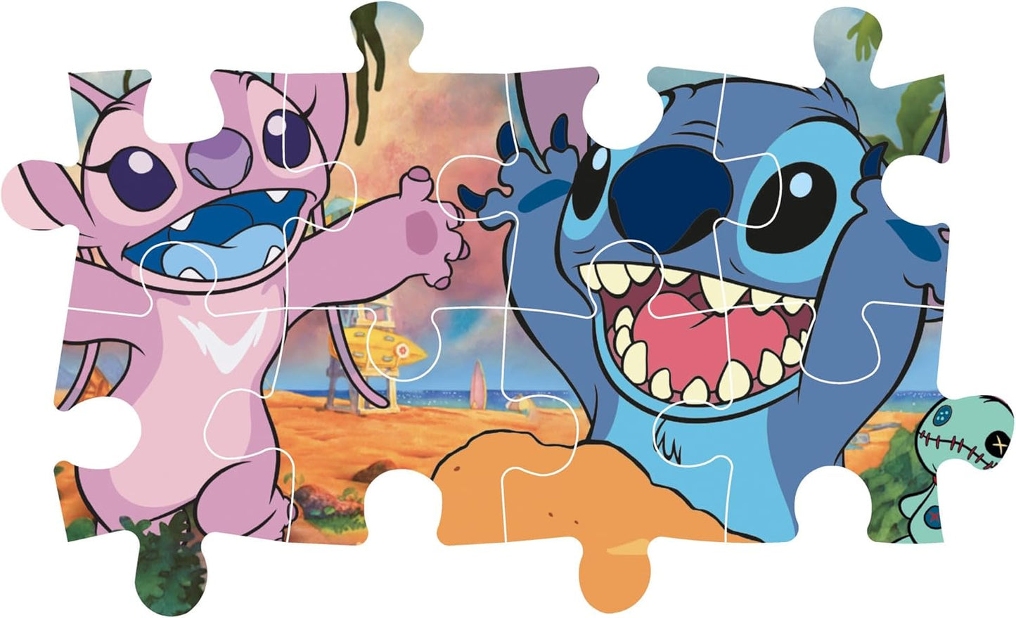 Clementoni- Disney Stitch Supercolor Stitch-60 Maxi Pezzi