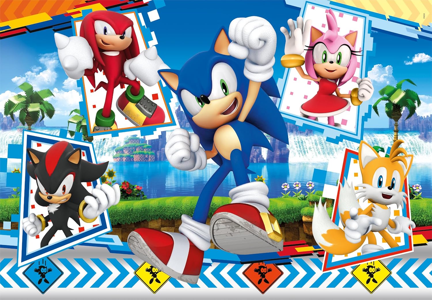 Clementoni - 28526 - Supercolor Puzzle - Sonic - 24 Maxi Pezzi