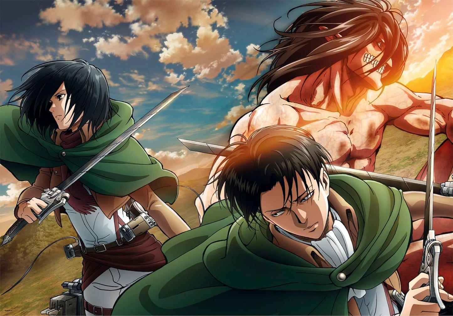 Clementoni- Attack On Titan Titan-500 Pezzi