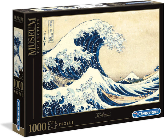 Clementoni - Puzzle 1000 Pezzi - Tema Hokusai La Grande Onda