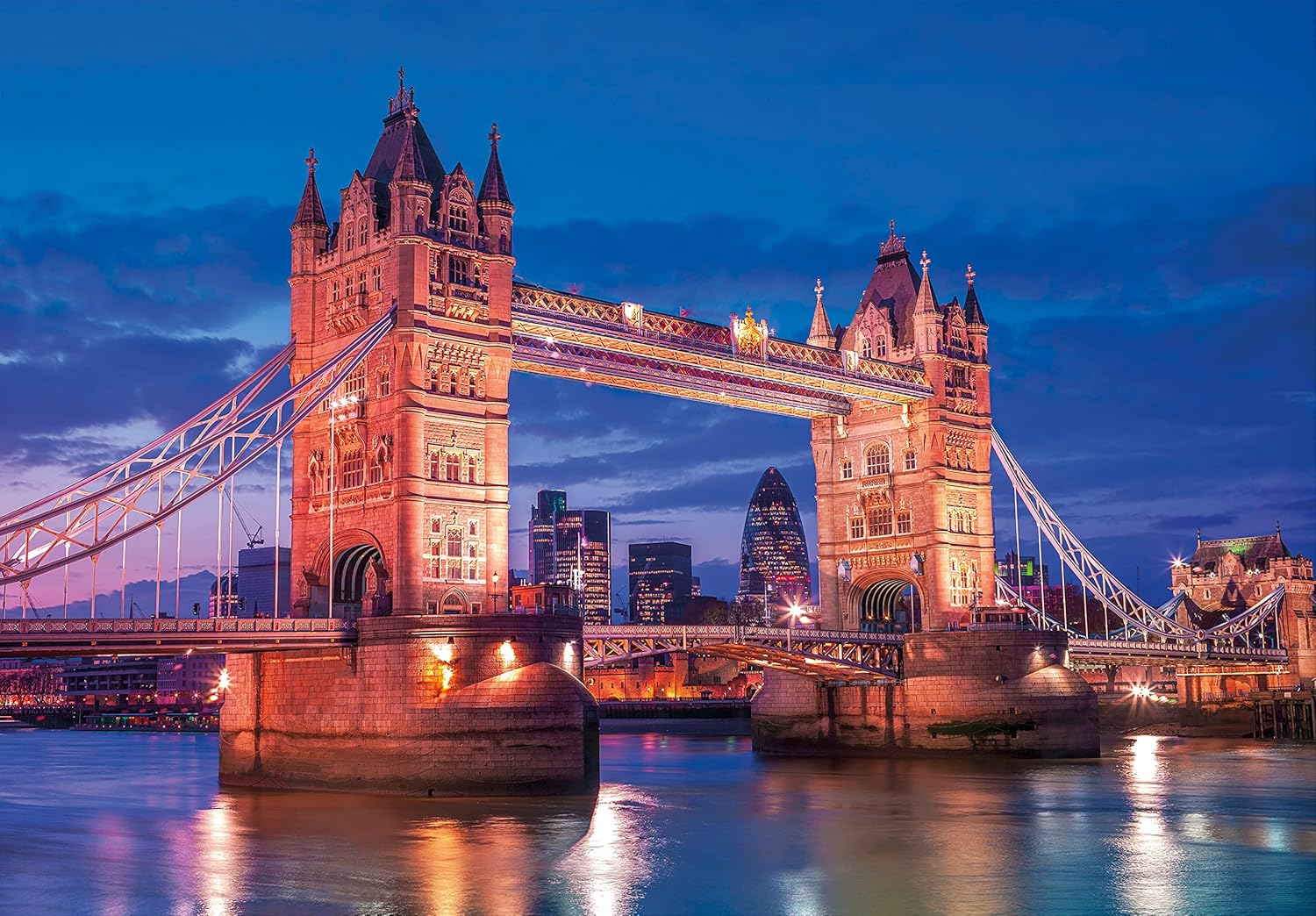 Clementoni - Collection - Tower Bridge At Night - 1000 Pezzi