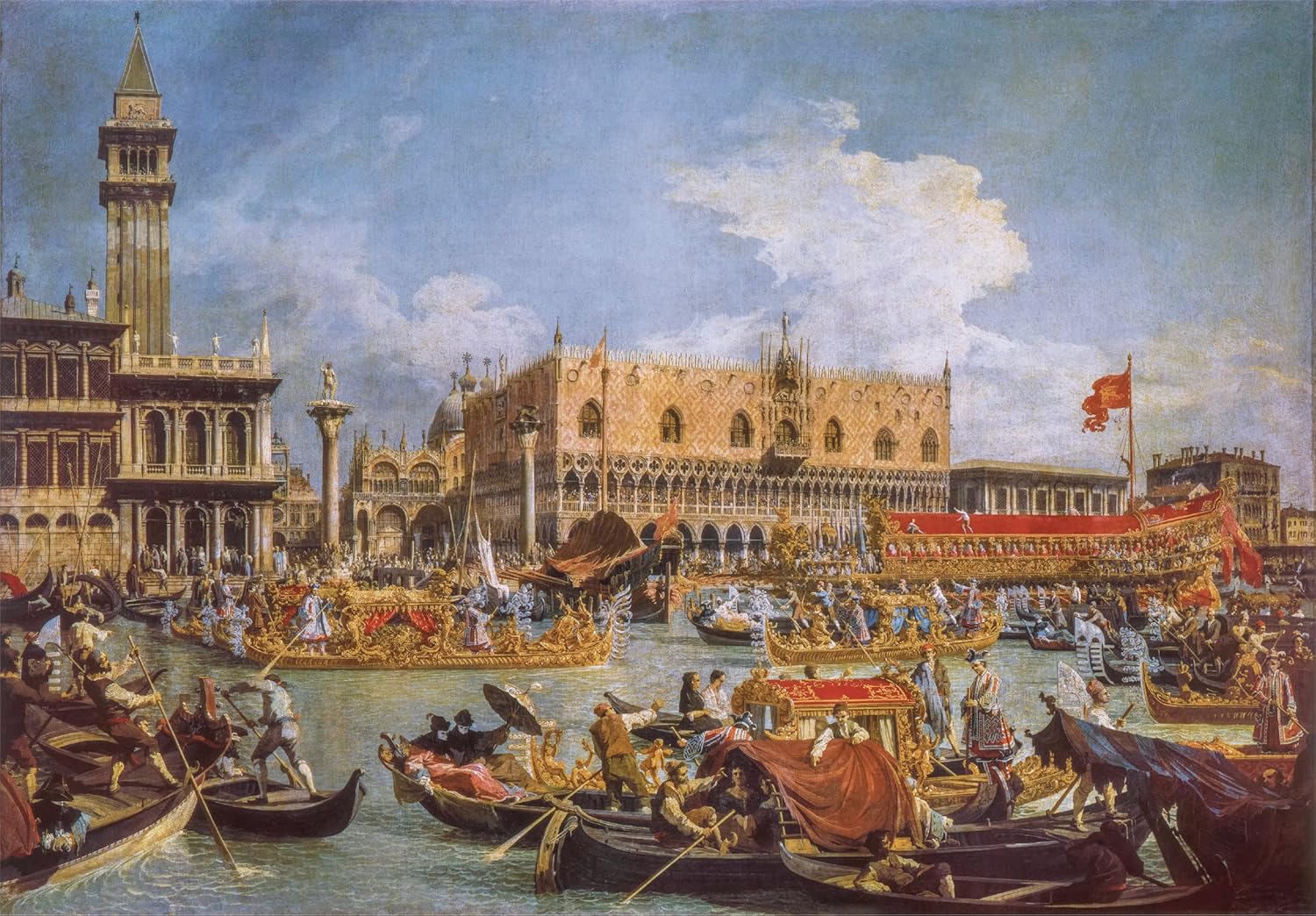 Clementoni - Museum Collection - Canaletto, "The Return Of The Bucentaur At The Molo On Ascension Day" - 1000 Pezzi