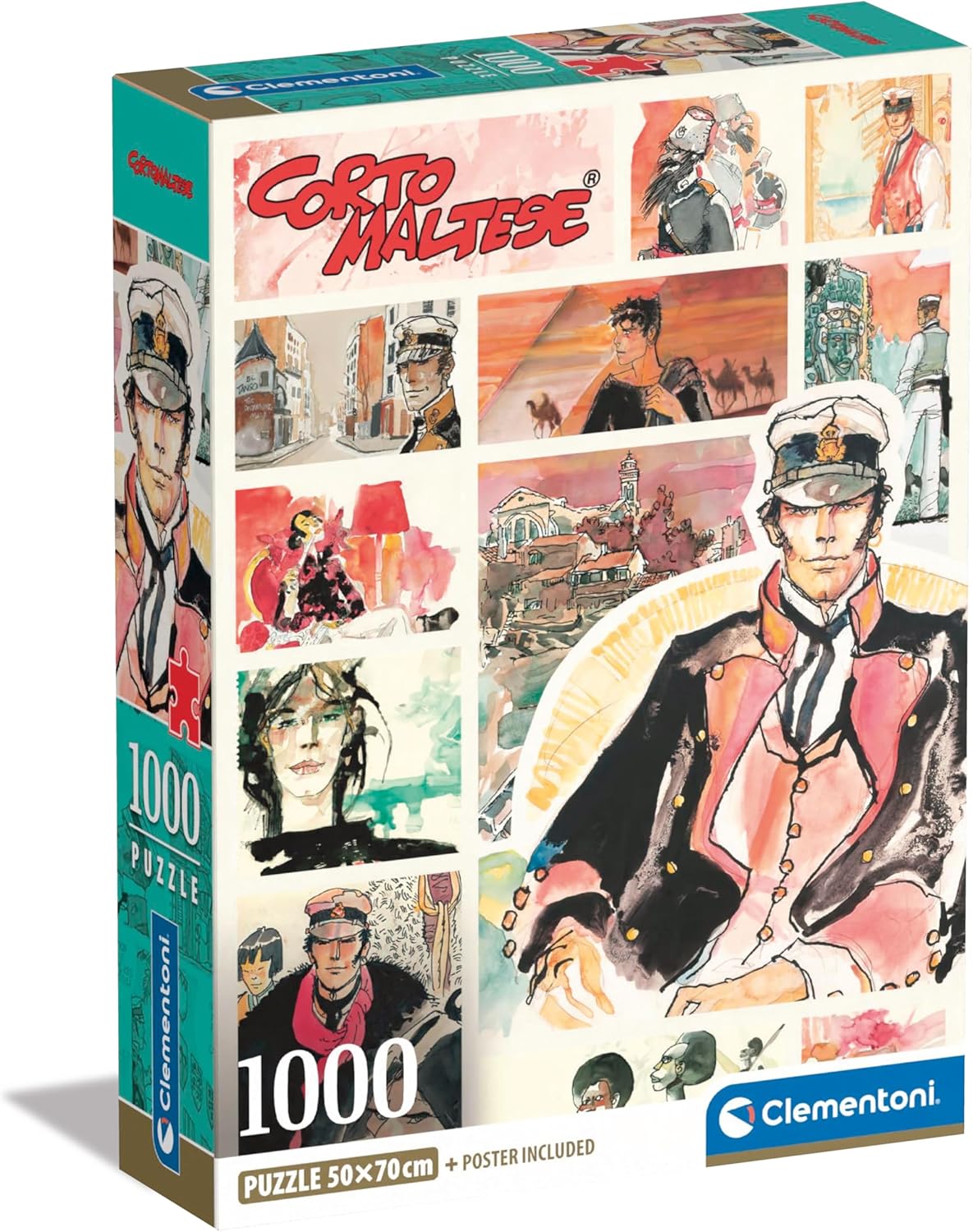 Clementoni- Corto Maltese Maltese-1000 Pezzi
