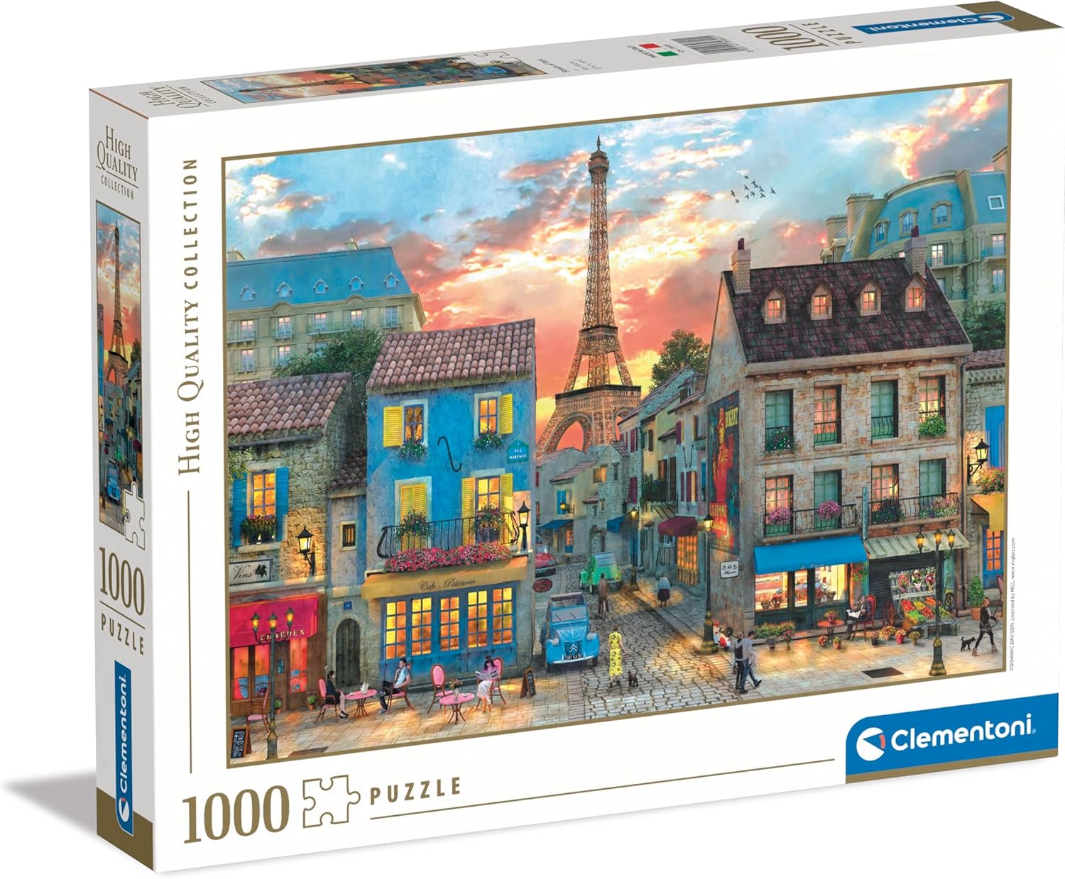 Clementoni - Puzzle Collection - Streets Of Paris - 1000 Pezzi