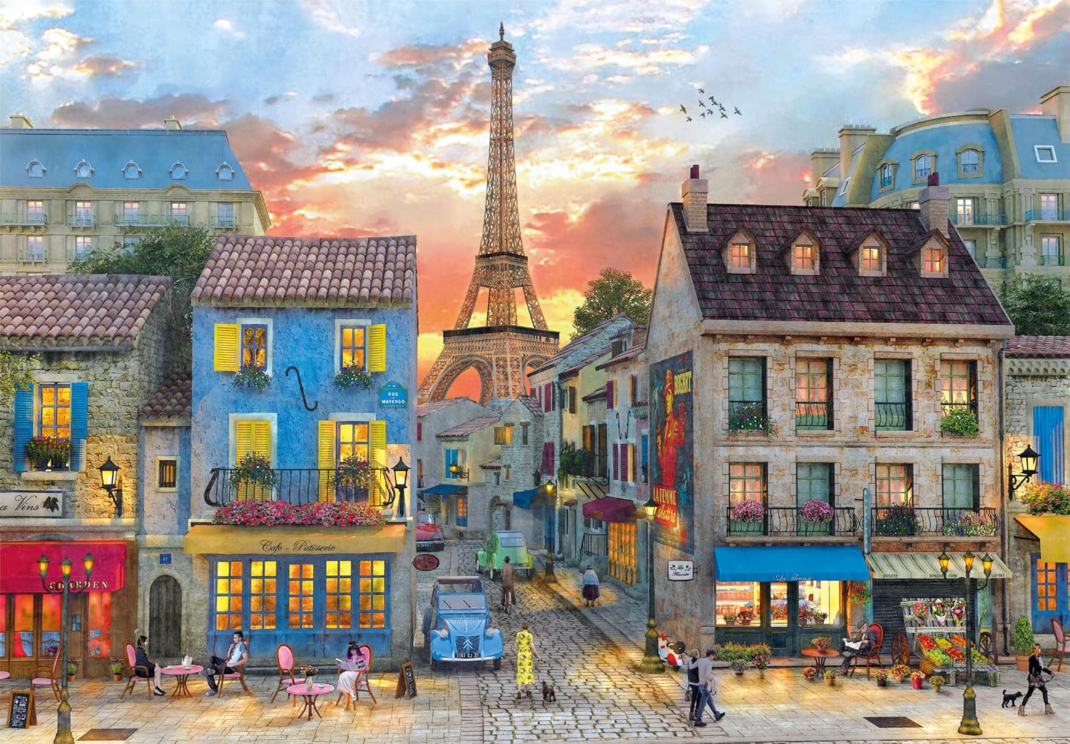 Clementoni - Puzzle Collection - Streets Of Paris - 1000 Pezzi