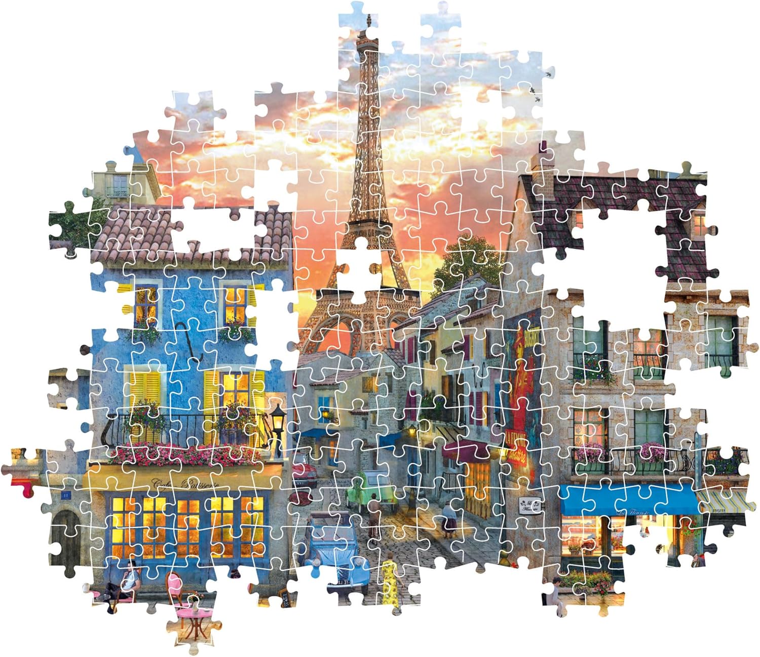 Clementoni - Puzzle Collection - Streets Of Paris - 1000 Pezzi