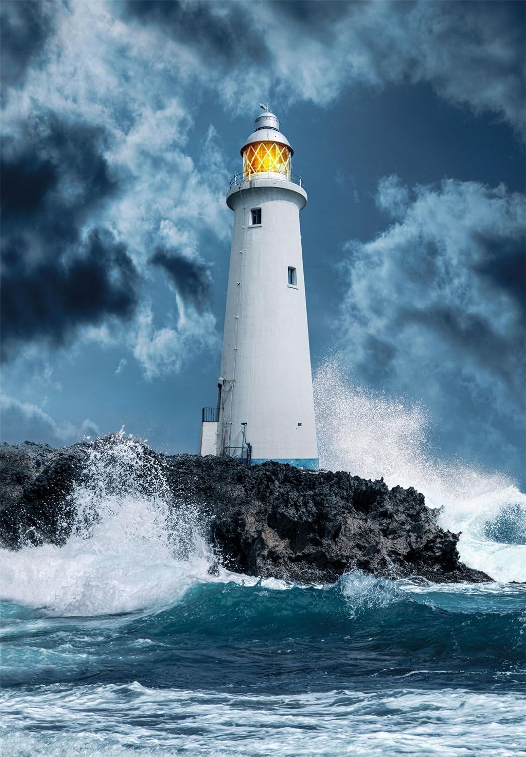Clementoni - Puzzle Collection - Lightouse In The Storm - 1000 Pezzi