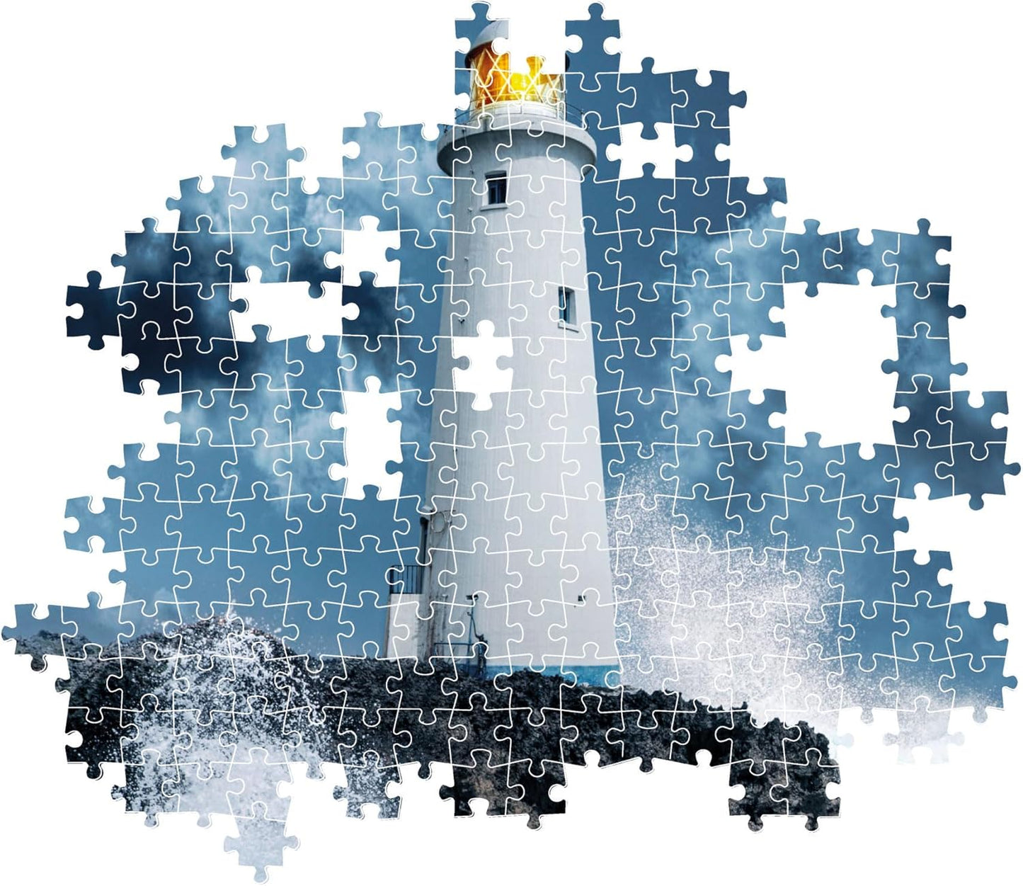 Clementoni - Puzzle Collection - Lightouse In The Storm - 1000 Pezzi