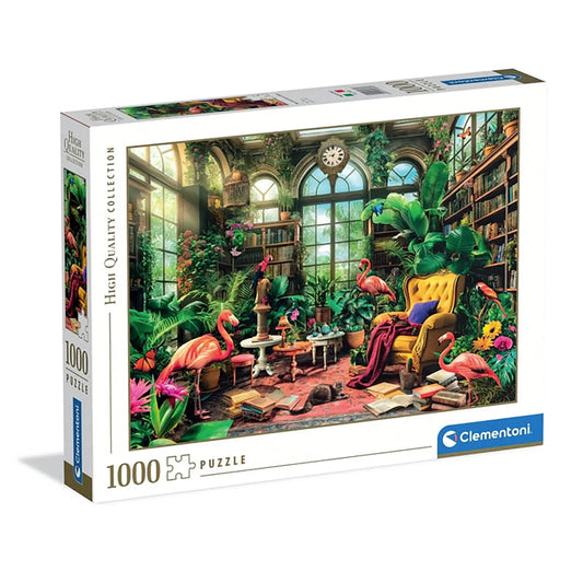 Clementoni Puzzle  1000 Hqc The Greenhouse Library