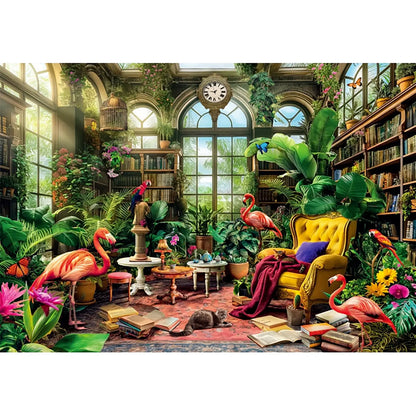 Clementoni Puzzle  1000 Hqc The Greenhouse Library