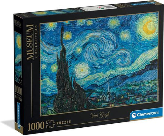Clementoni Puzzle  1000 Hqc Museum - The Starry Night - Van Gogh