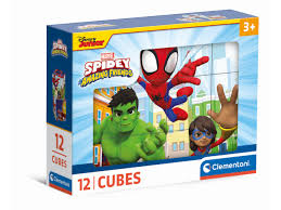 Clementoni- Marvel Spidey And His Amazing Friends Friends-12 Pezzi