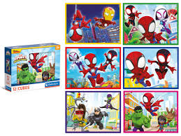 Clementoni- Marvel Spidey And His Amazing Friends Friends-12 Pezzi