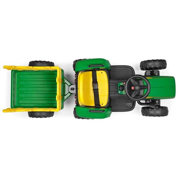 Trattore Elettrico Ground Force 12v (169x63cm) John Deere Verde E Giallo Igor0047 di Peg Perego