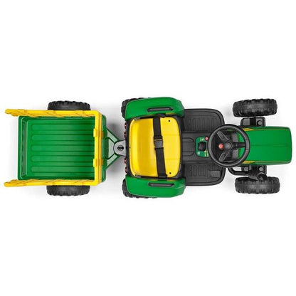 Trattore Elettrico Ground Force 12v (169x63cm) John Deere Verde E Giallo Igor0047 di Peg Perego