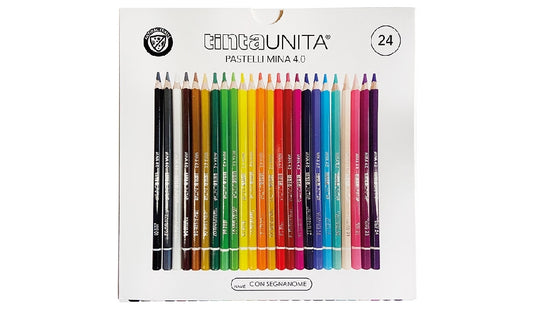 Pastelli Mina 4mm 24pz  TINTA UNITA