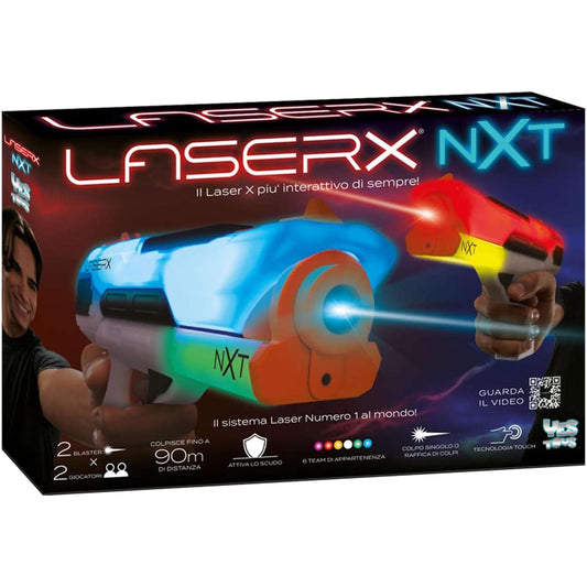 Laser X NXT – Set 2 Pistole Laser Interattive 90m Portata Gioco di Gruppo